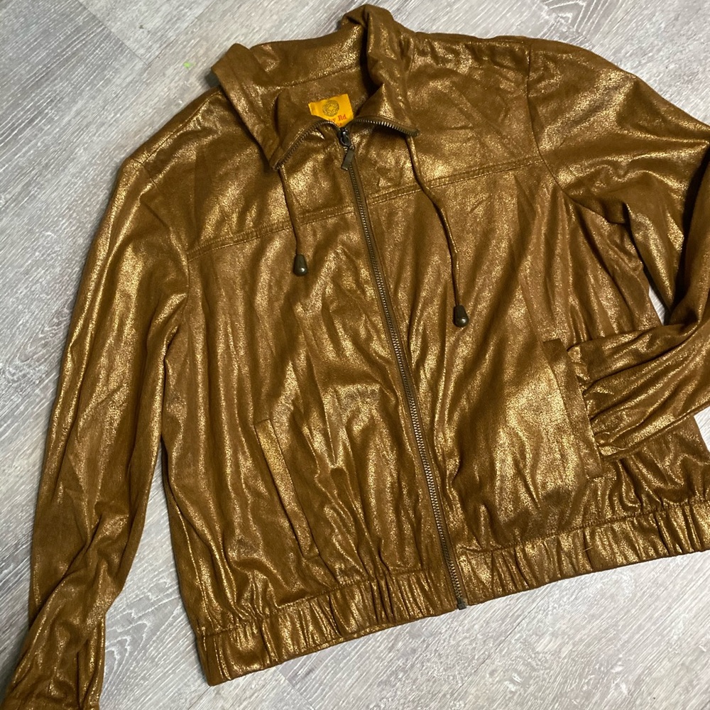 Ruby Rd. Lightweight Metallic Zip-up Jacket - Picture 11 of 11